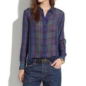 Madewell 100% silk Bromley blouse